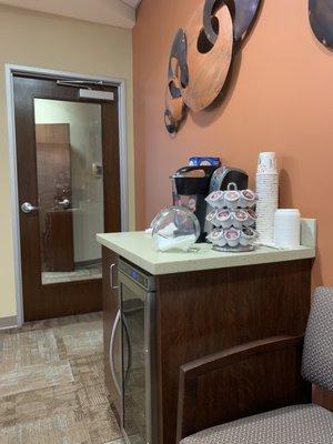 Nice amenities for patients while they wait