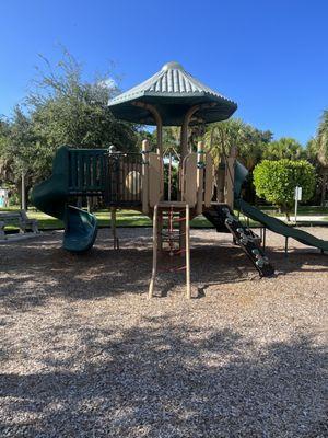 A playground in shade