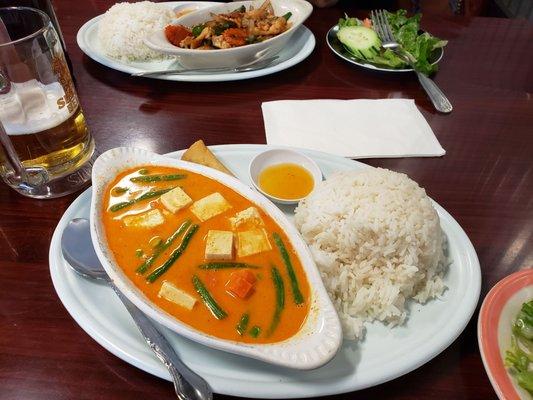 Panang Curry lunch special.