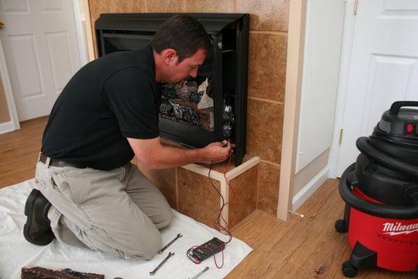 Tevis Propane provides expert service and repair on all types of gas fireplaces.