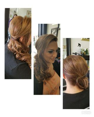 Half updo