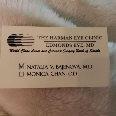 HarmAN Eye Clinic "and" Edmonds Eye MD