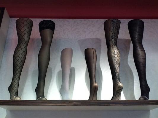 leg wear from Pretty Polly, Calvin Klein, DKNY, Berkshire, Hanes, Hue, House of Holland and leg Avenue