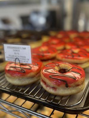 Strawberry Jam Donuts