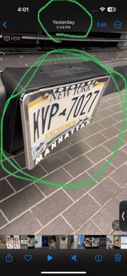 The dealer crumped my license plate on purpose it wasn't like that when I left the car at the dealer