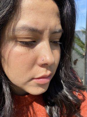 Nose piercing