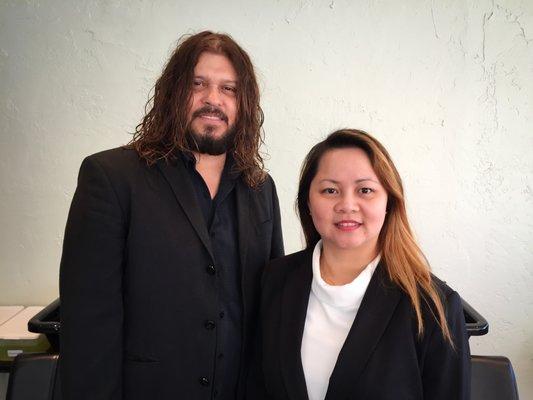 Anna and Tony, owners and stylists