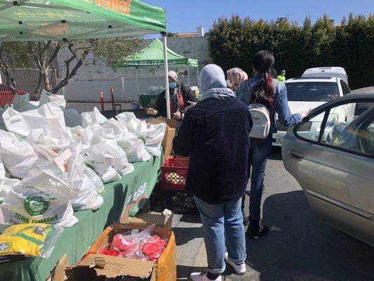 Monthly Drive thru food distribution event