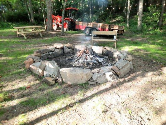 Private bonfire, care of Mr. Joe.