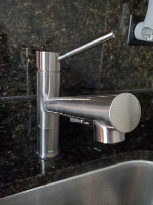 New faucet installed.