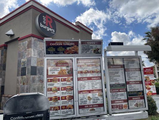 Drive Thru Menu