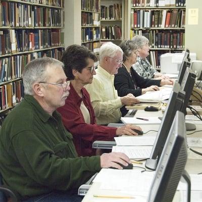 The library has free Wi-fi and several desktop computers for patron use. Access Ancestry.com, NewspaperARCHIVE.com, and more.