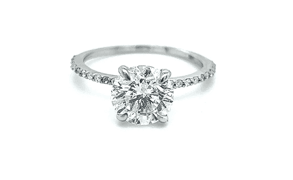 2.50 CTW Diamond 14K White Gold Engagement Ring