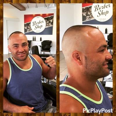 Eddie Alvarez, Professional UFC rocks his skin fade!