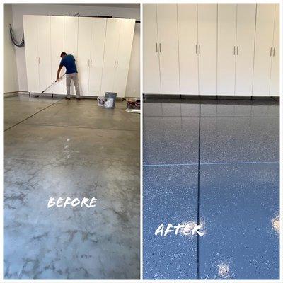 Concrete Coating service by Improve Painting Pros