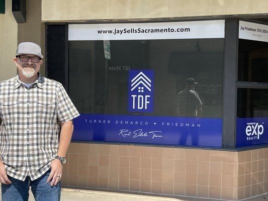 We got our logo and signage up on our office in Old Roseville!