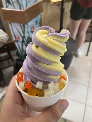 Dole Whip and Ube swirl