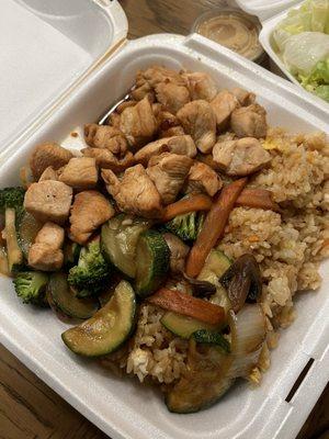 Teriyaki chicken with fried rice