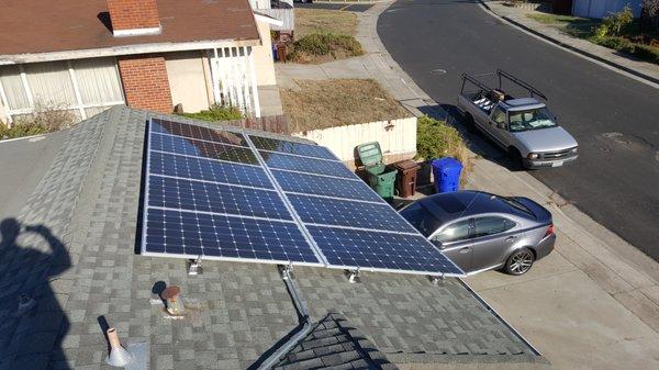 Hercules CA, solar installation