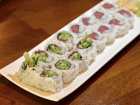 Umeshiso & Cucumber Roll & Tuna Roll