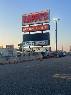 Stop by anytime, right before the Kappys sign!