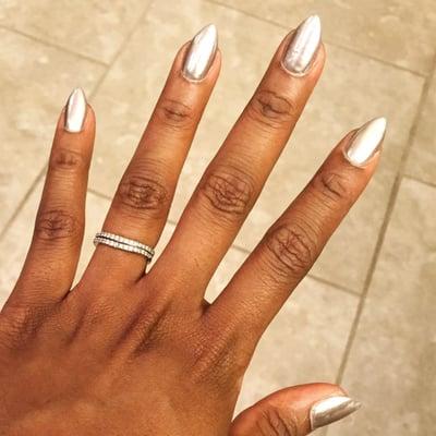 I love my chrome nails! Tina is by far the best nail tech at elite nails, money well spent!