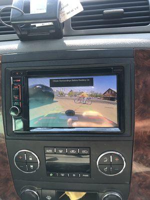 Back up camera and a Beautiful Kenwood Excelon deck installed into a Chevy Silverado