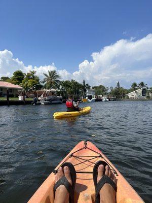 Kayaking on the intracoastal