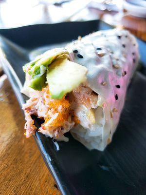 Blue crab hand roll