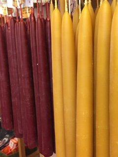 Beeswax candles to light the way