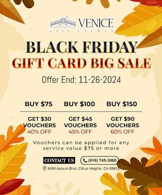 Black Friday Alert at Venice Nail Studio