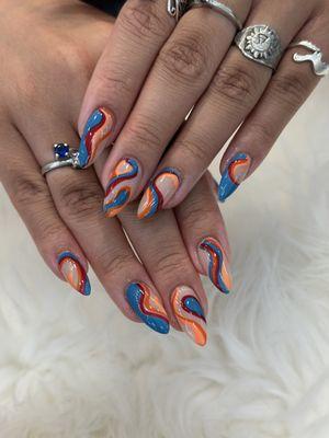 Nails design done by Vivian