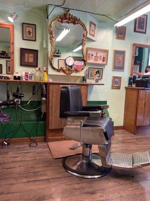 Barber station.