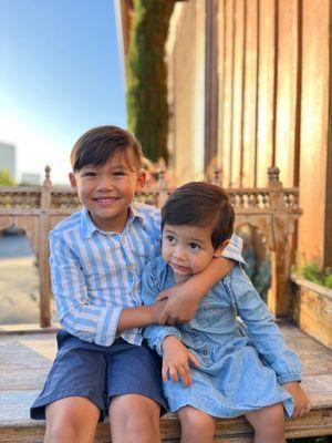 My kids with a fresh new haircut ‍ ‍