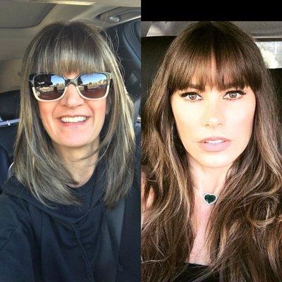 New bangs from Enid - thanks for the idea Sofia Vergara!