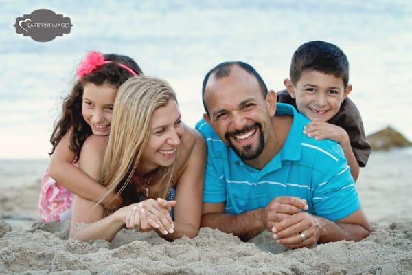 Fun family beach sessions