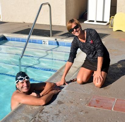 Members enjoying the pool on a beautiful Southern California day!