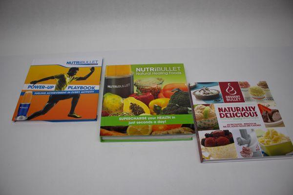 Nutribullet hard cover books!  Smyth Sewn, we do that too!