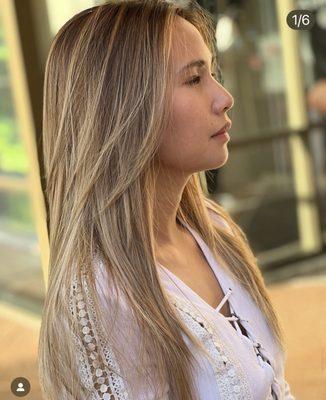 Honey baby highlights  #balayage #highlights