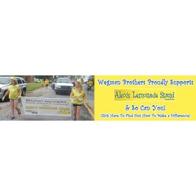 Alexs Lemonade Supporter Wegman Brothers