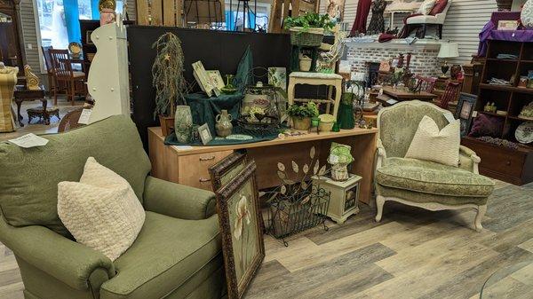 Furniture and home decor abound! #thrift #homedecor #furniture #housewares #shopsmall #resale #nonproft