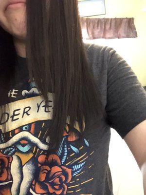 Longest piece (also far less hair now)