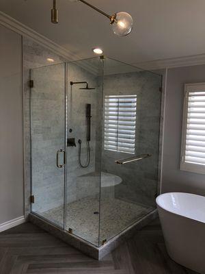 Bathroom remodel los angeles, tile work, shower, cabinets, electrical, plumbing