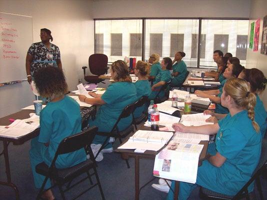 CNA course in progress