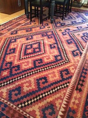 Afghanistan Kilim area rug.