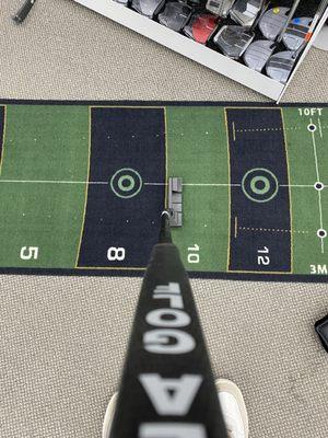 Top view of the beautiful LA Golf putter