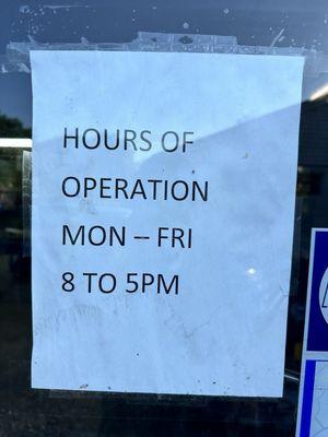 Operating hours