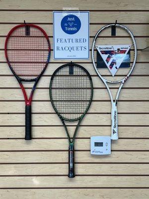 Our featured racquets are constantly changing.