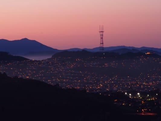 View of Sutro Heights from San Bruno Moubtain