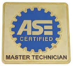 Only about 7% of Auto Mechanics in the US are ASE Certified Master Technicians